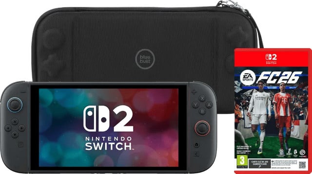 Nintendo Switch 2 (2026) met EA Sports FC 26 en BlueBuilt Beschermhoes, Blauw