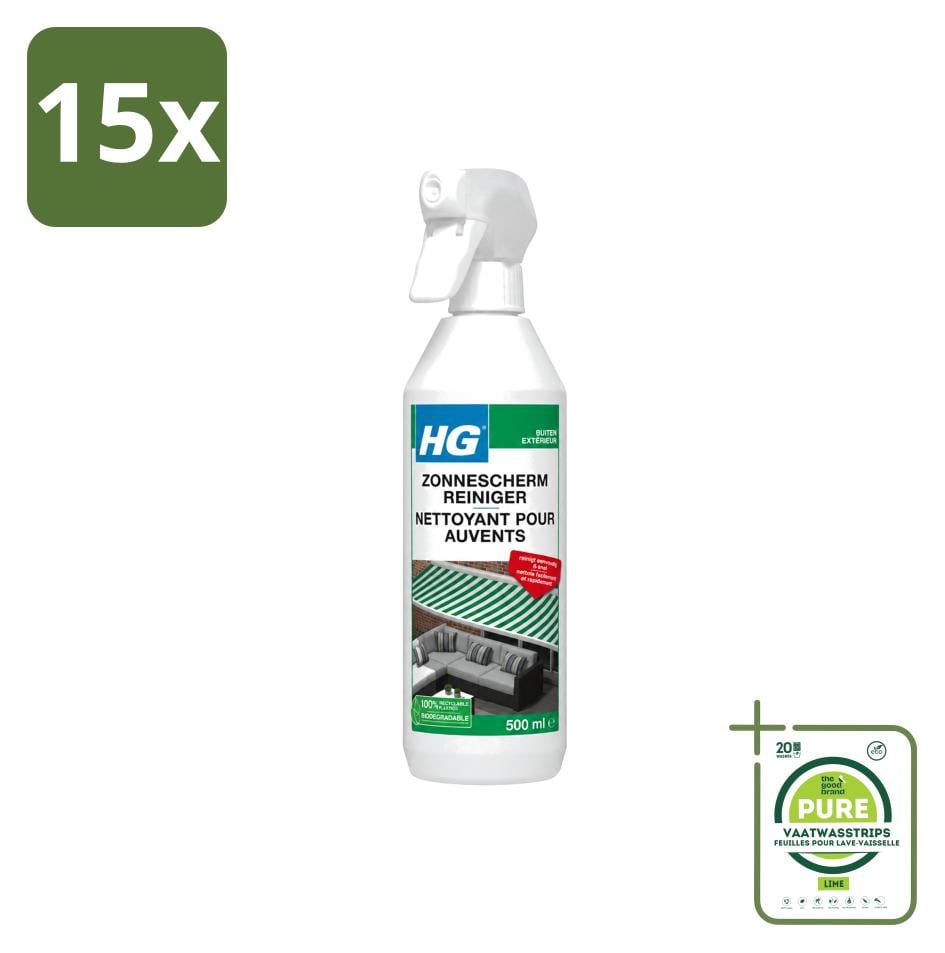 HG Reiniger voor zonneschermen 500 ml 15 stuks