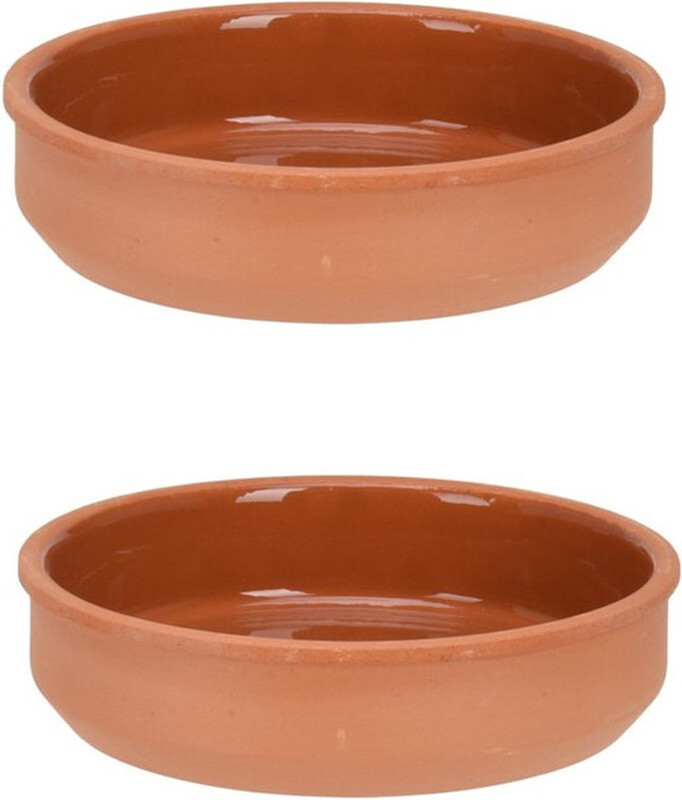 Excellent Houseware set terracotta tapasschaaltjes - 2 stuks