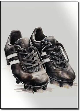 Uplift Treasures Personalized Football Player Canvas Poster dd063 02 15.75 19.69 In