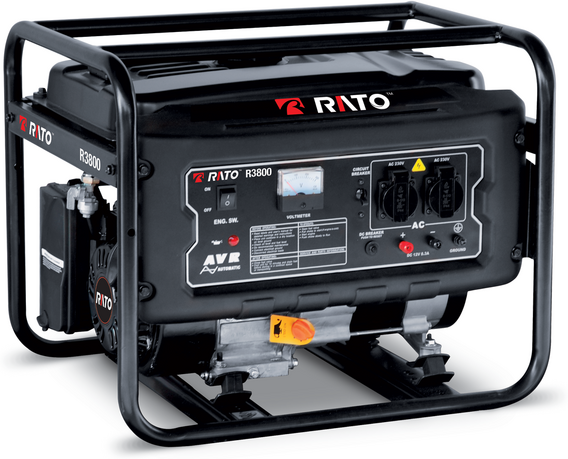 Rato R3800 AVR - Generatore di corrente a benzina con AVR 3.8 kW - Continua 3.5 kW Monofase