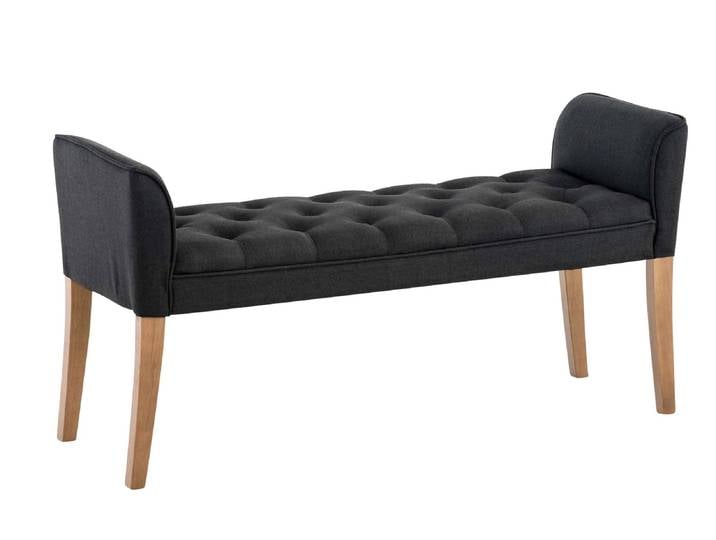 TPFLiving Chaiselongue Cäsar, antik-hell - dunkelgrau Stück