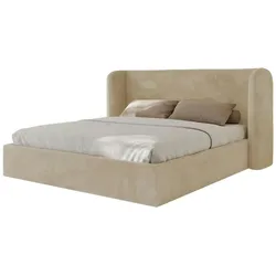 Polsterbett mit Lattenrost  ¦ creme ¦ Maße (cm): B: 223 H: 111