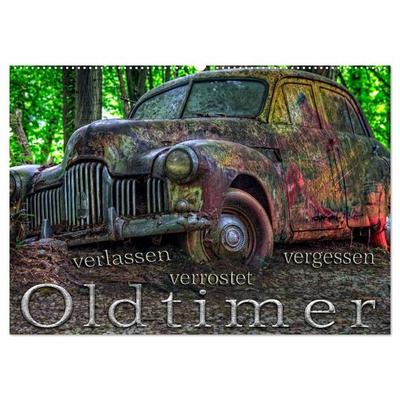 Oldtimer - verlassen verrostet vergessen (Wandkalender 2026 DIN A2 quer), CALVENDO Monatskalender