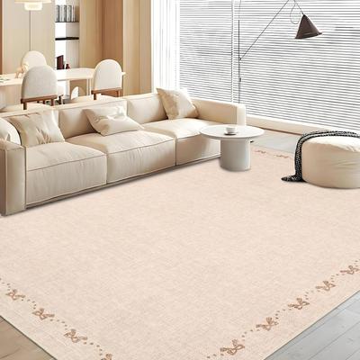 Garvee Bow Pattern Bordered Area Rugs for Living Room