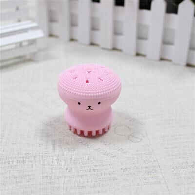 Youfap Market Mini Silicone Facial Cleansing Brush, Deep Skin Care Scrub Tool, Soft Exfoliator pink