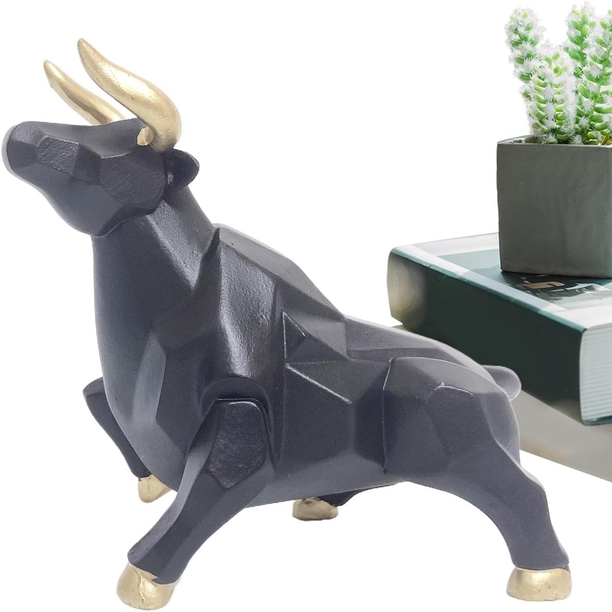 Abstracte Geometrische Sculptuur voor op Tafel - Kleurrijk Artistiek Design - Hoogte: 11 cm