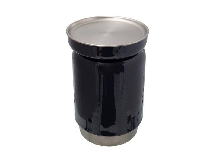 Kayoom Beistelltisch, Anthrazit, Silber, Metall, rund, zylindrisch, 32x47x32 cm, Wohnzimmer, Wohnzimmertische, Beistelltische, Beistelltische Metall