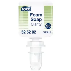 Tork 525202 Schaumseife S5 Reine Schaumseife 525 ml mild und hautfreundlich, Kartusche für Tork S5 System