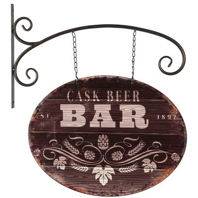 Metallbild AMBIENTE HAUS "Pub Schild 48cm", bunt (farbe bild(er): bunt), B:48cm H:54cm T:10cm, Blech, Bilder