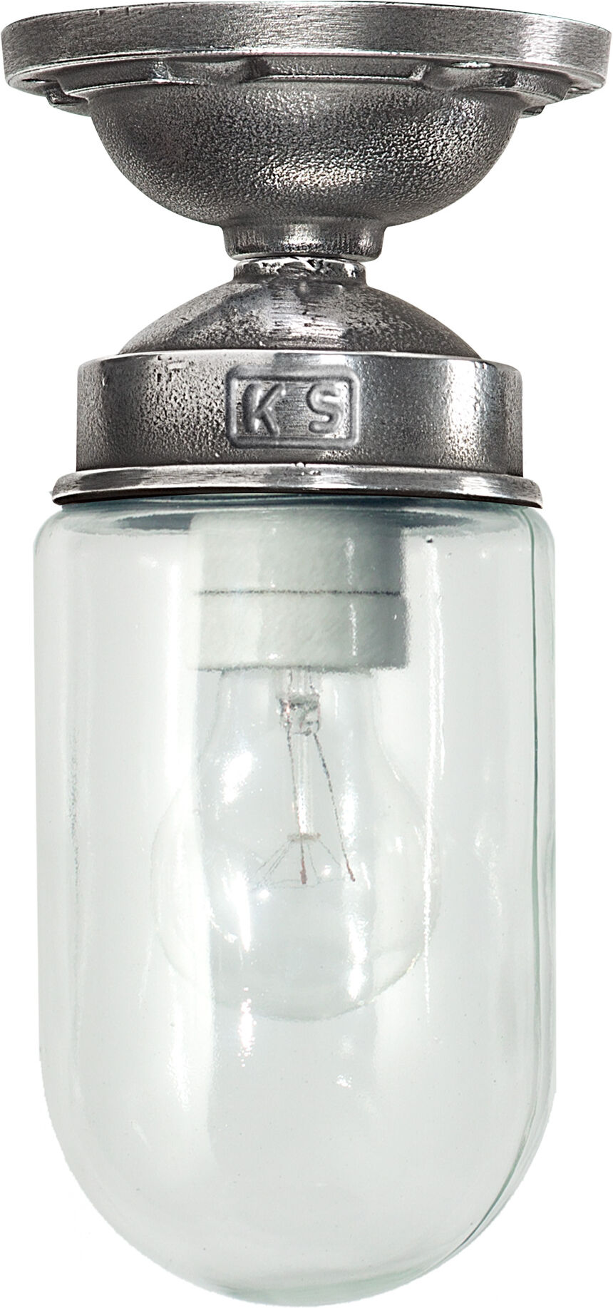 KS Verlichting One-Eighty Plafondlamp Zilver
