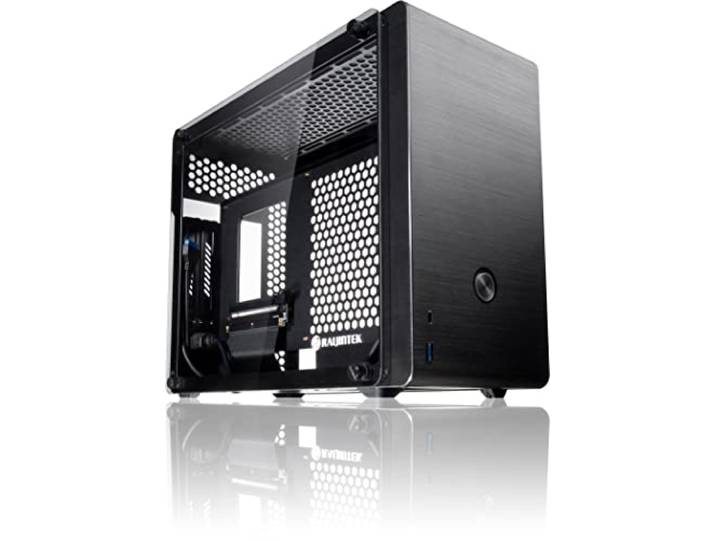 Raijintek compatible Ophion EVO Mini-ITX Gehäuse, Tempered Glass - schwarz