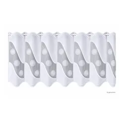 Weckbrodt Scheibengardine   ¦ weiß ¦ Synthetik ¦ Maße (cm): B: 128 H: 45
