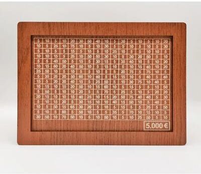 Uplifted Finds Wooden Money Box Reusable Savings Bank For Cash Coins And Bills eur 5000