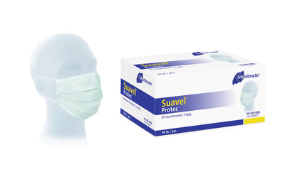 Meditrade GmbH SUAVEL Protec OP-Maske 3lagig Typ IIR blau 50 St 16731088