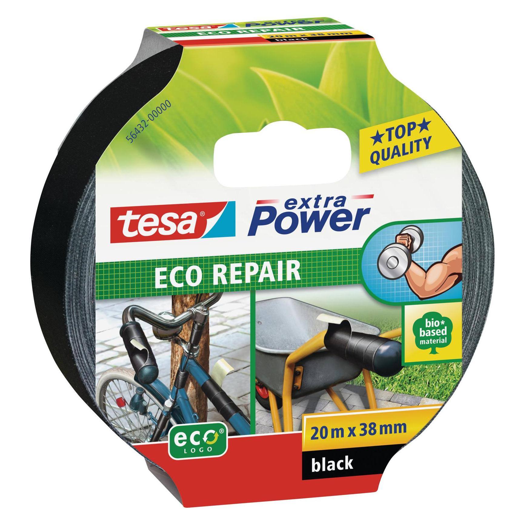tesa extra Power Eco Repair, schwarz (38 mm) (56432-00000-00)