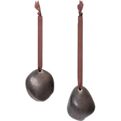 Bellure Weihnachtskugeln, braun, 2 St.