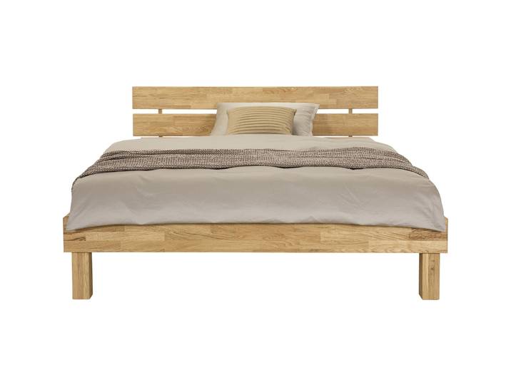 MyDeal Bett Paco Eiche Nature Massivholz 120 x 200 cm - Bett