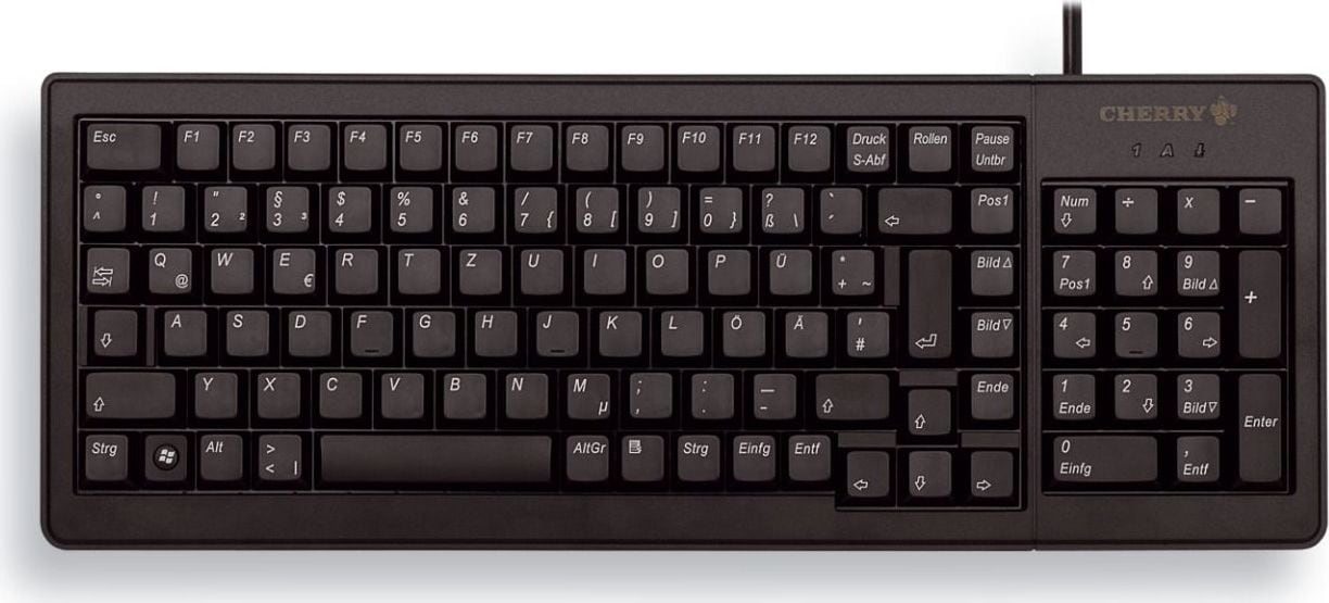 Cherry G84-5200 XS Complete Kabelgebundene Tastatur Schwarz G84-5200LCMDE-2