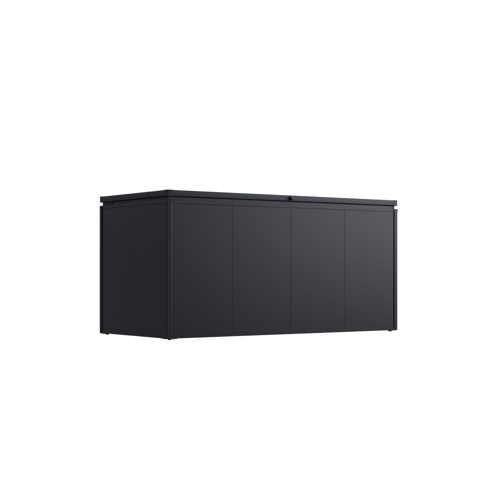 Weide Noble Gartenbox 2000 L Aufbewahrungsbox aus Stahl Anthrazit