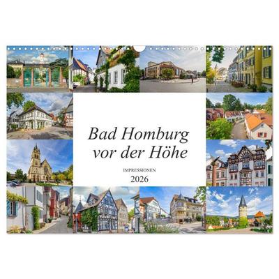 Bad Homburg vor der Höhe Impressionen (Wandkalender 2026 DIN A3 quer), CALVENDO Monatskalender