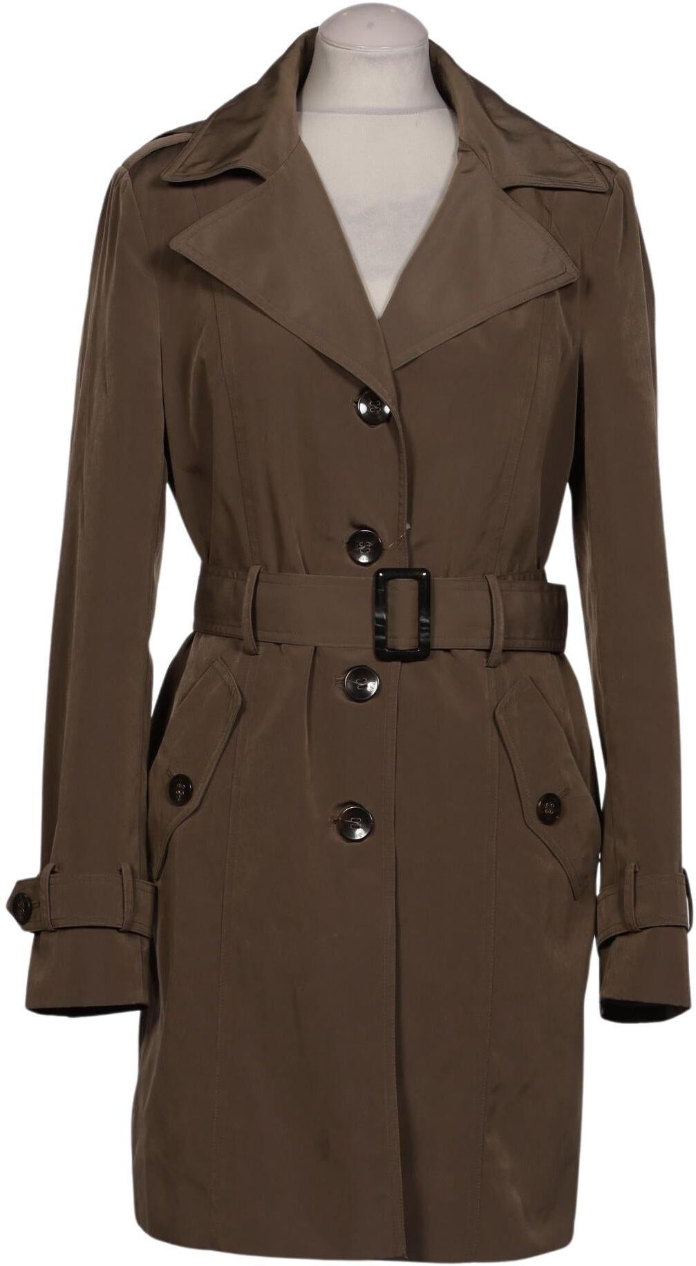 Calvin Klein Damen Mantel, Braun, Gr. M, Synthetik - Second Hand