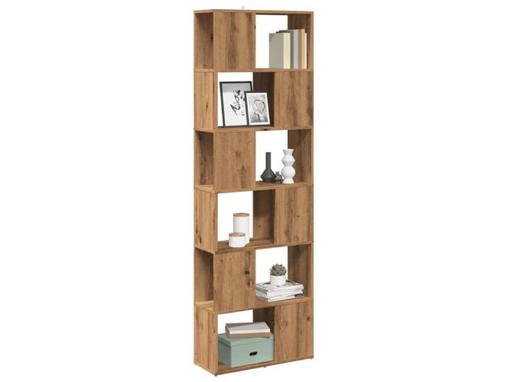 Bibliothèque/Séparateur de pièce chêne artisanal 60x24x186 cm 856731