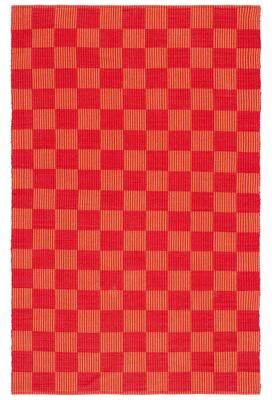 SAFAVIEH Handmade Flatweave Striped Kilim Edeline Checkered Cotton Rug