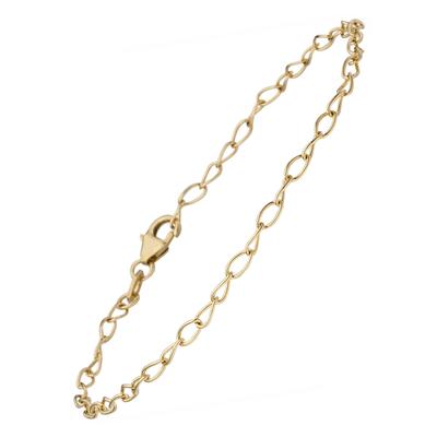 Armband JOBO "Ankerarmband", gelb (gelbgold 375), Armbänder, Damen, 19cm, Gelbgold 375, Armband, 375 Gold 19 cm