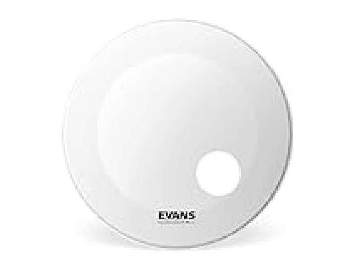 Evans Peau de résonance de grosse caisse blanche Evans EQ3 sablée, 18 pouces