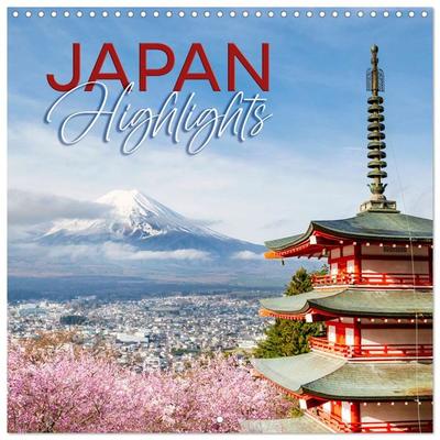 JAPAN Highlights (Wall Calendar 2026 12 × 12 Inch) CALVENDO 12 Month Wall Calendar