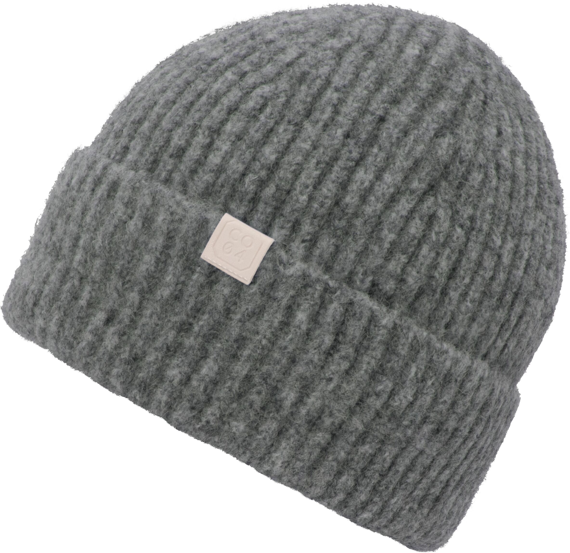 Beanie CHILLOUTS "Heli Hat", grau, Obermaterial: 78% Polyester, 12% Polyamid, 6% Wolle, 4% Elasthan, Mützen Beanie, aus dickem Material im Rippstrick grau Einheitsgröße
