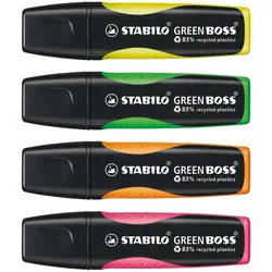 Stabilo, Marker, GREEN BOSS Textmarker (4x)