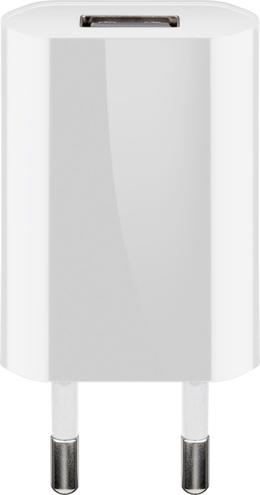 goobay 5W USB-A Ladegerät, weiß 44950