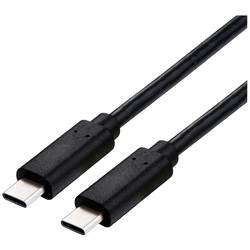 VALUE USB4 Gen3x2 Kabel, C–C, ST/ST, 8K UHD-2, 40Gbit/s, 100W, schwarz, 1 m 11.99.9082