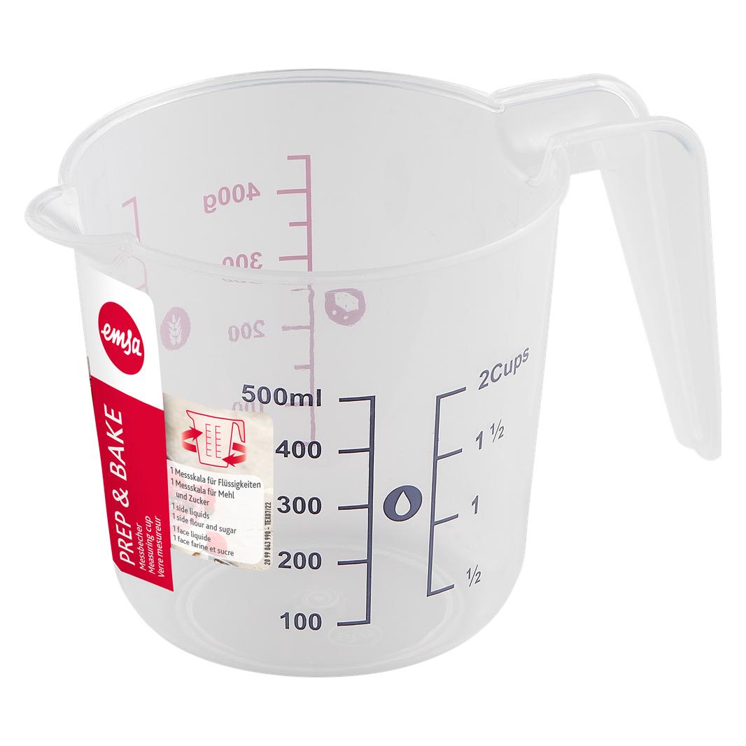 Emsa Prep&Bake Kunststoff-Messbecher 0,5L (500 ml) (K3226034)