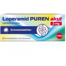 Loperamid PUREN akut 2 mg Schmelztabletten 12 St