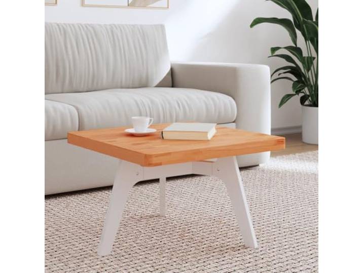 HEFZGDB Massivholz Tischplatte Quadratisch 60x60x4 cm Buche Naturmaterial Tischplatte Ersatztischplatte mit abgerundeten Ecken für Couchtische Möbelprojekte langlebig einfach