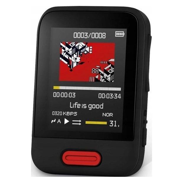 Sencor SFP 7716BK schwarz / MP3- MP4-Player / 1,8" TFT / 16GB / MicroSD (16 GB) (35053357)