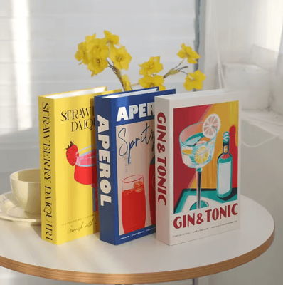 Inspire Picks Luxury Decorative Fake Books Set Stylish Coffee Table Decor Ornaments (3pcs) 13