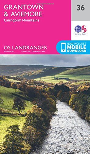 Ordnance Survey - Grantown, Aviemore & Cairngorm Mountains 1 : 50 000 (OS Landranger Map) - Preis vom 09.10.2026 07:28:09 h