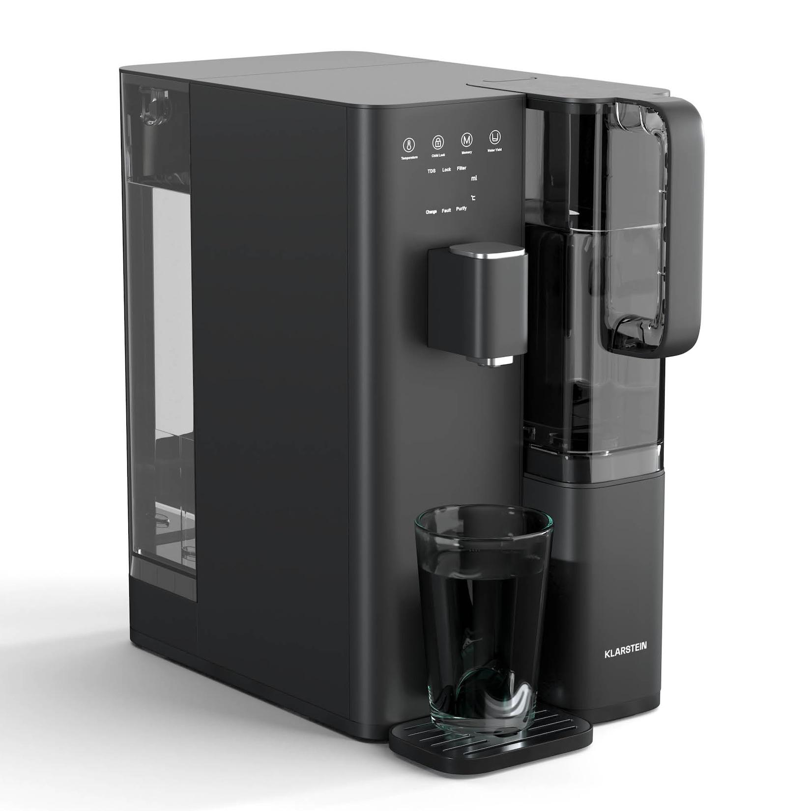 VitalPour Wasserfilter 5 stufiger Filter Umkehrosmose 5 L Tank Touch mobil 3 Sekunden Schwarz 5 Liter