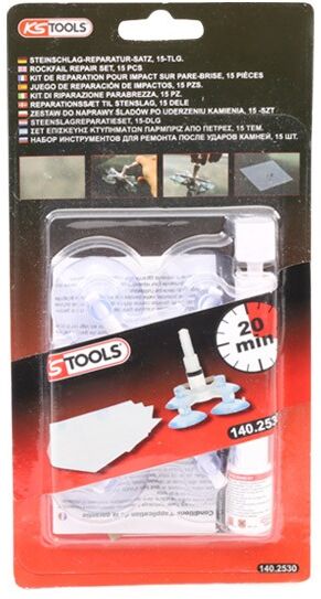 KS TOOLS 140.2530 Reparatursatz, Steinschlag (Scheibe)