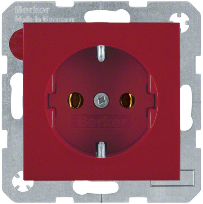 Berker Prise SCHUKO rouge/gris 47438912 (47438912)