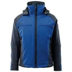 Softshelljacke "DARMSTADT" Unique - XXL - kornblau/schwarz