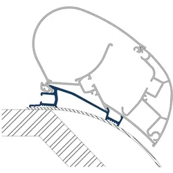 Dometic PR-Adapt Adapter für Dachmarkisen PR 2000 und PR 2500 5,5m
