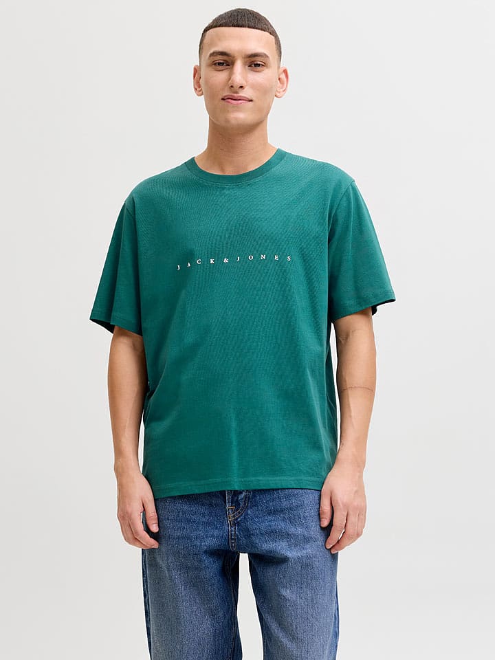 Jack & Jones Shirt "Star" in Türkis - M
