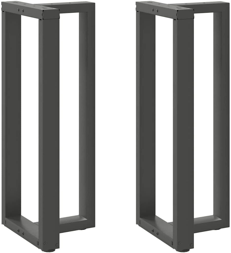 Latitude Run Ayzen Table Leg Anthracite 50 x 35 x (100-101) cm