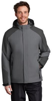 Port Authority J405 Insulated Waterproof Tech Jacket in Shadow Grey/Storm Grey size Large   Polyester