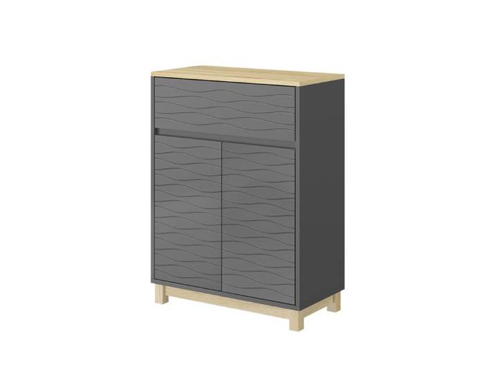 Meuble middle Livia 60x80cm avec tiroir Anthracite Vicco 50149